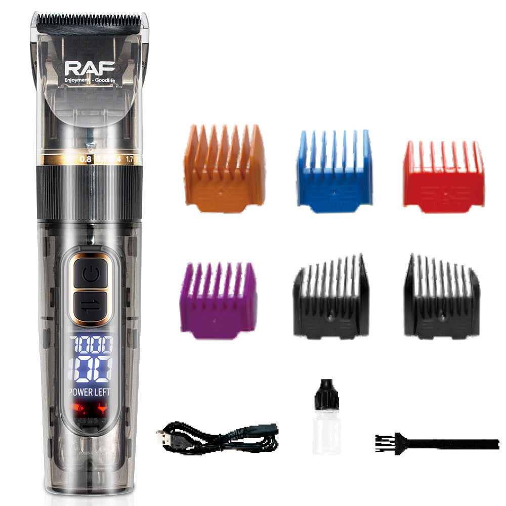 RAF Multifunctional Electric Hair Clipper Haircut New Electric Hair Trimmer Set Electric Clipper USB Interface