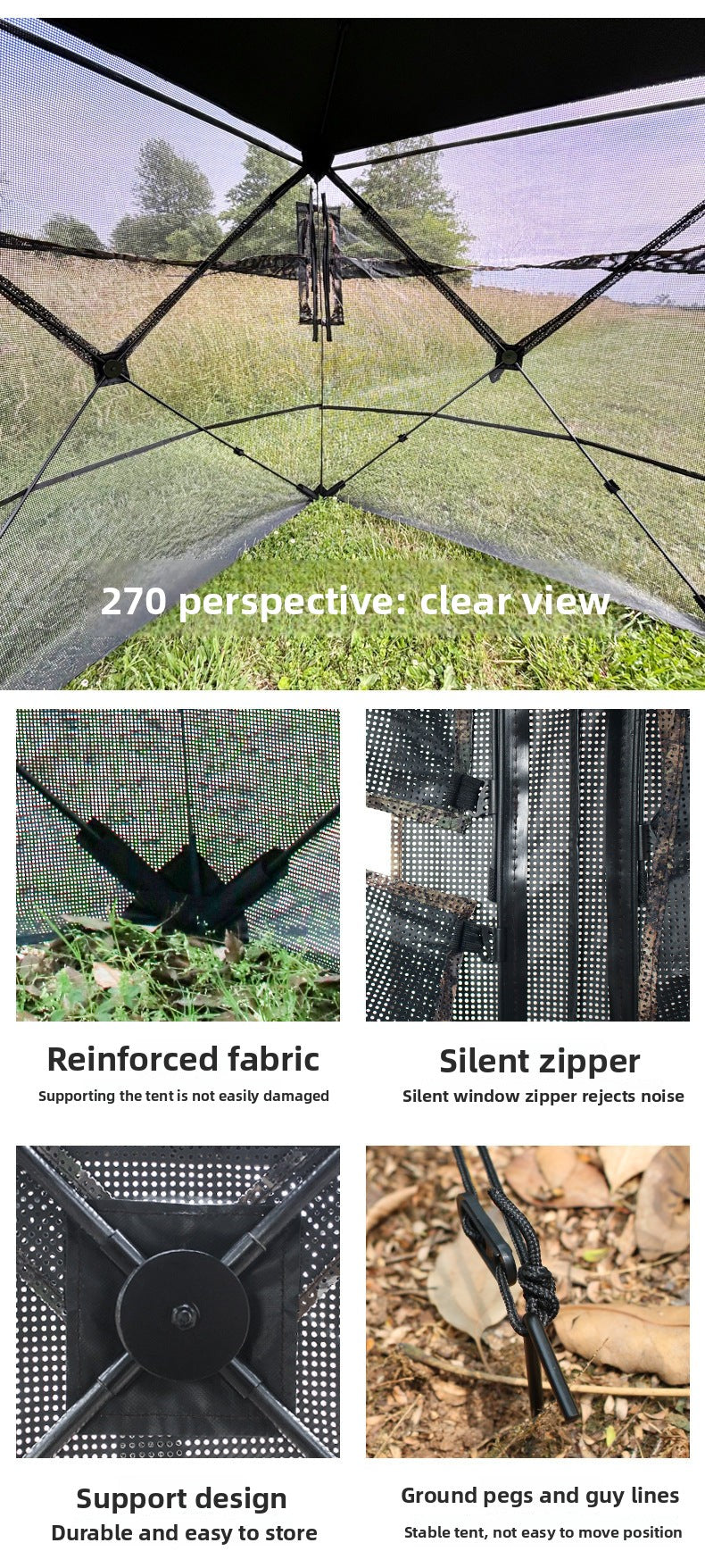 Hot Selling See Through Hunting Deer Turkey Tent Bird Watching Tent hunting blind