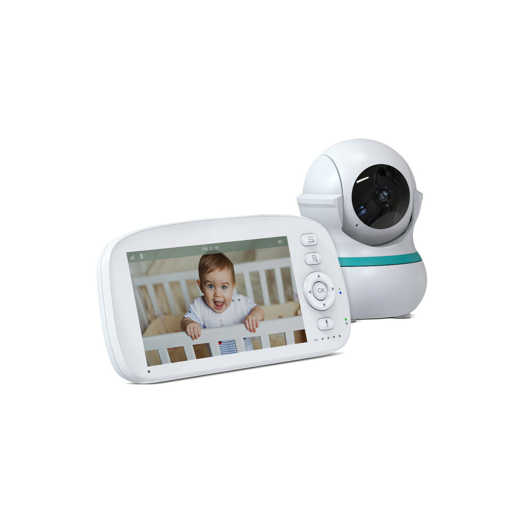 2025New360Shaking Head5Inch854p Baby Monitor Smart Baby Monitor Care