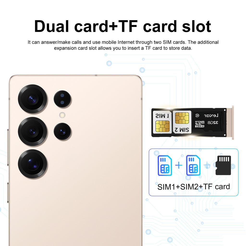 Popular S25Ultra Android7.3inch smartphone16+1T AliExpress Mobile Source Factory