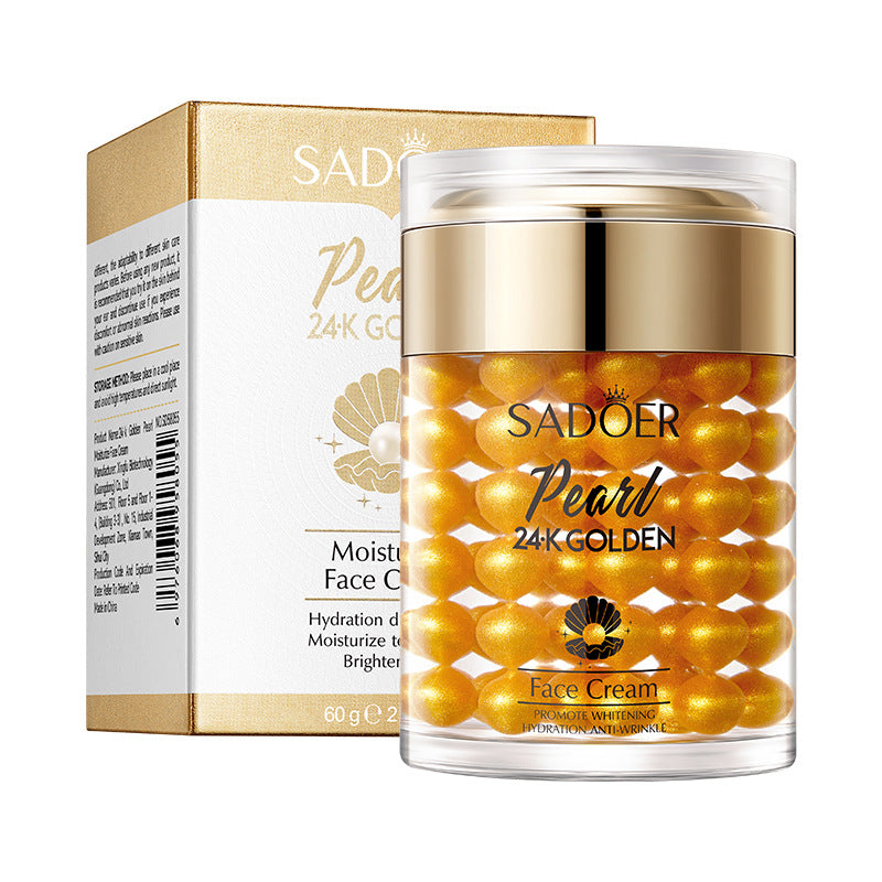 24K Gold Collagen Pearl Cream60g SADOER Hydrating and Moisturizing Face Cream Cross-Border Wholesale