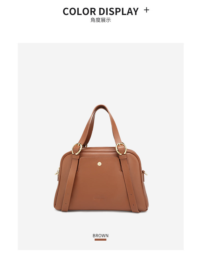 European and American Fashion Women's Bag Large Capacity Handheld Small Square Bag Simple Shoulder Underarm Bag Women's Niche Versatile Crossbody Bag