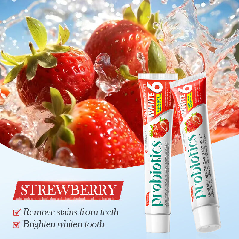 Plant Fruit Probiotic Toothpaste SADOER Oral Whitening Teeth Gum Care Toothpaste  Wholesale