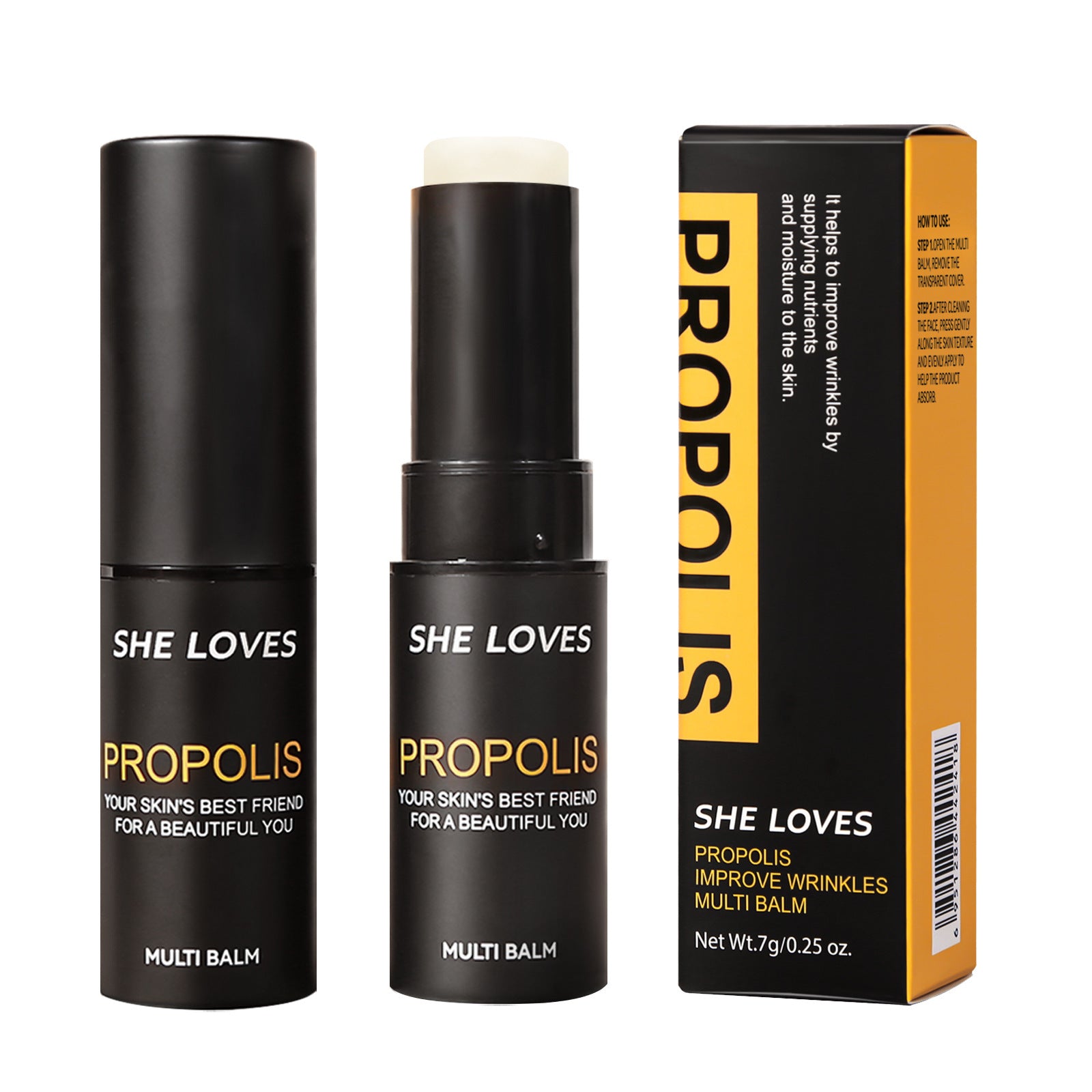 SHELOVES Propolis Anti-Wrinkle Essence Stick, Wrinkle-Reducing Stick, Neck Wrinkle, Eye Area Wrinkle Smoothing, Moisturizing, Skin Rejuvenation, Hydrating Stick