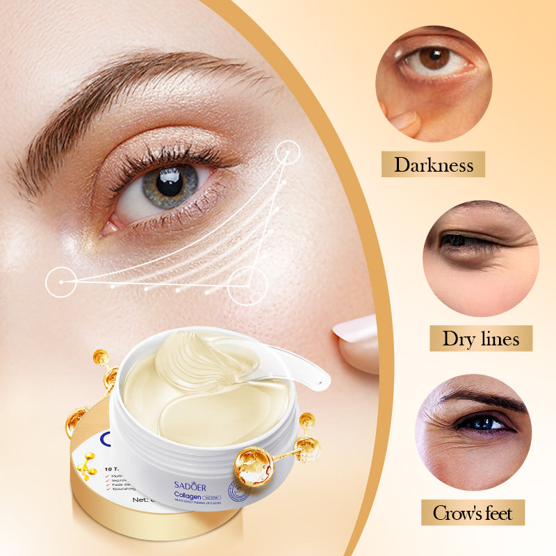 Collagen Anti-Wrinkle Firming Eye Mask SADOER Hydrating and moisturizing eye mask patch  foreign trade wholesale