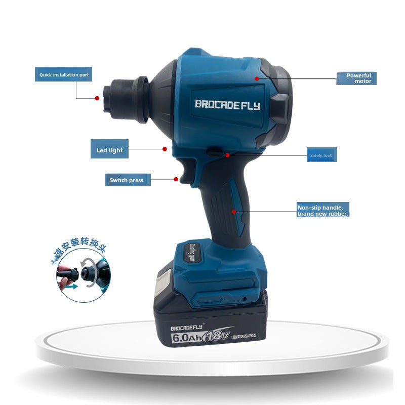 MT Same lithium battery DAS180ZO Lithium Hair Dryer Rechargeable Air Dust Gun Brushless Motor Inflator