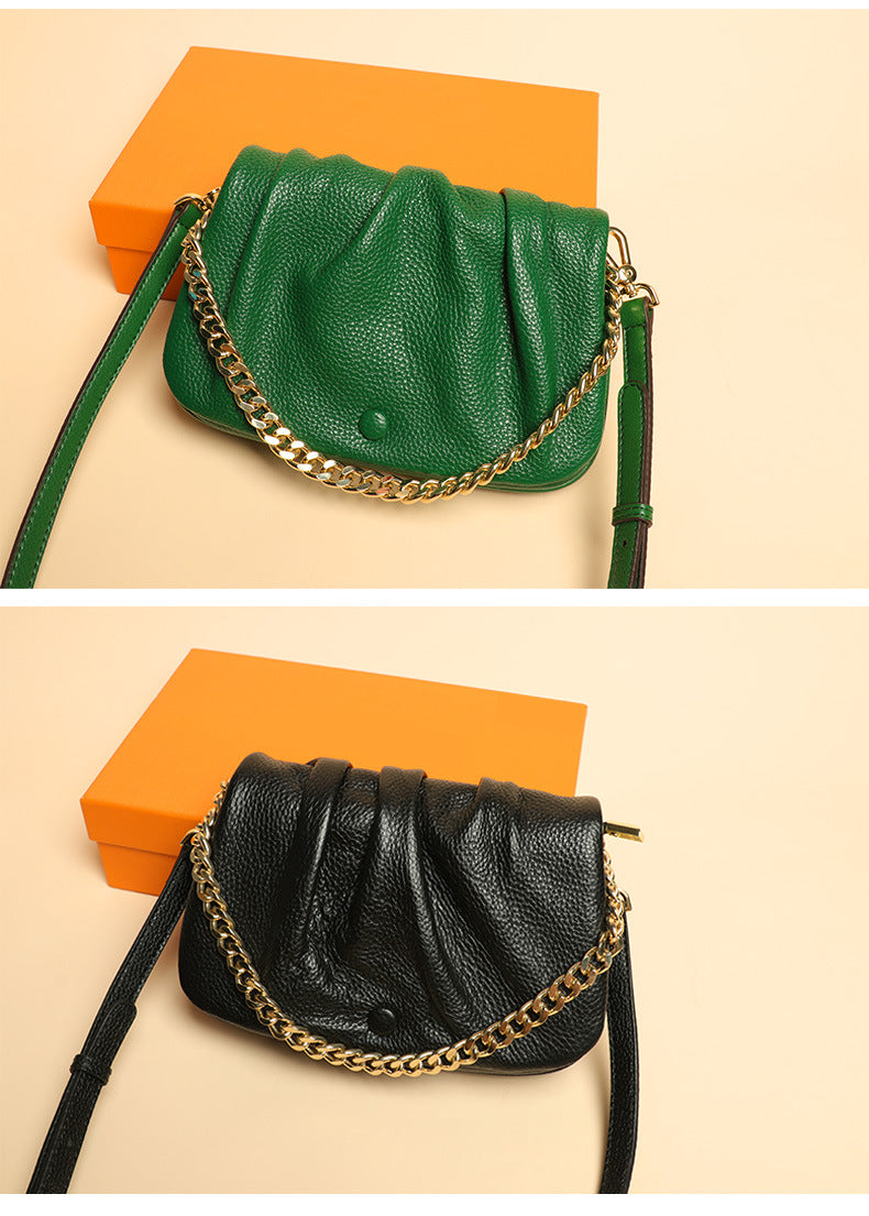 High-Quality Textured Wrinkled Cloud Bag for Women, New Fashionable Versatile Women's Bag, Daily Crossbody Bag, Stylish Single Shoulder Underarm Bag