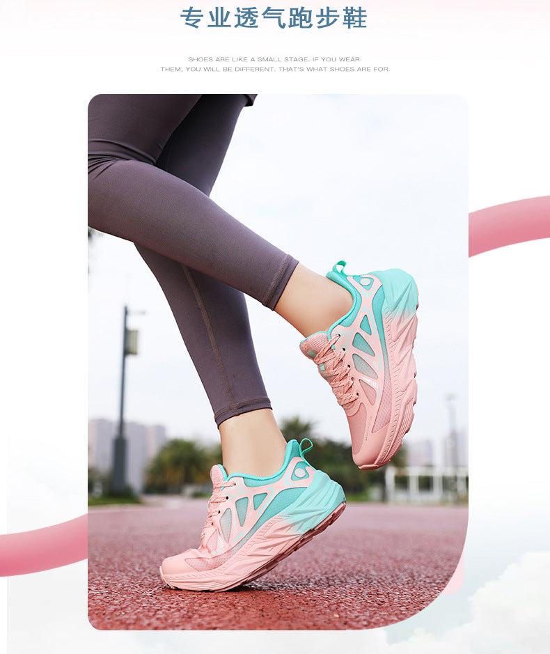New Foreign Trade Running Shoes for Men and Women, Couple Style, Large Size, Versatile Marathon Outdoor Casual Cycling Jogging Sports Shoes