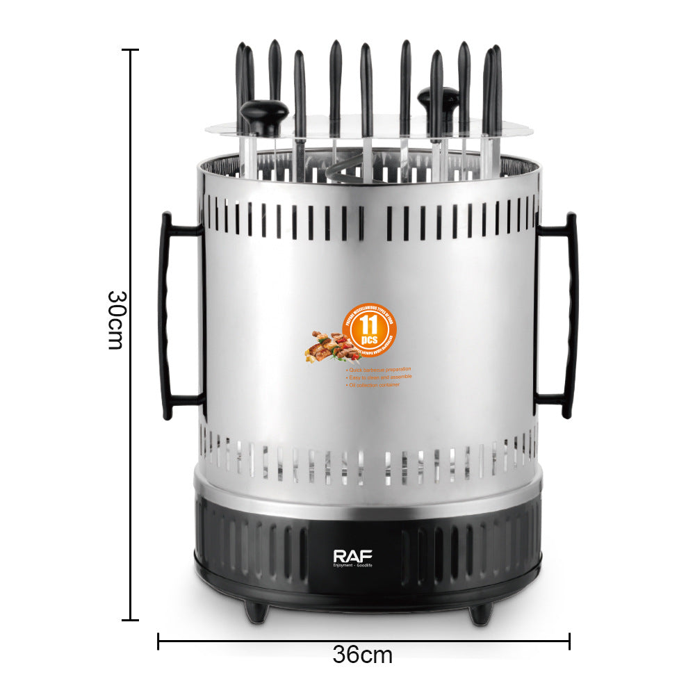 RAF European Standard BBQ Grill Skewer Machine Household Multifunctional Grilling and Frying Integrated Smokeless Charcoal Grill
