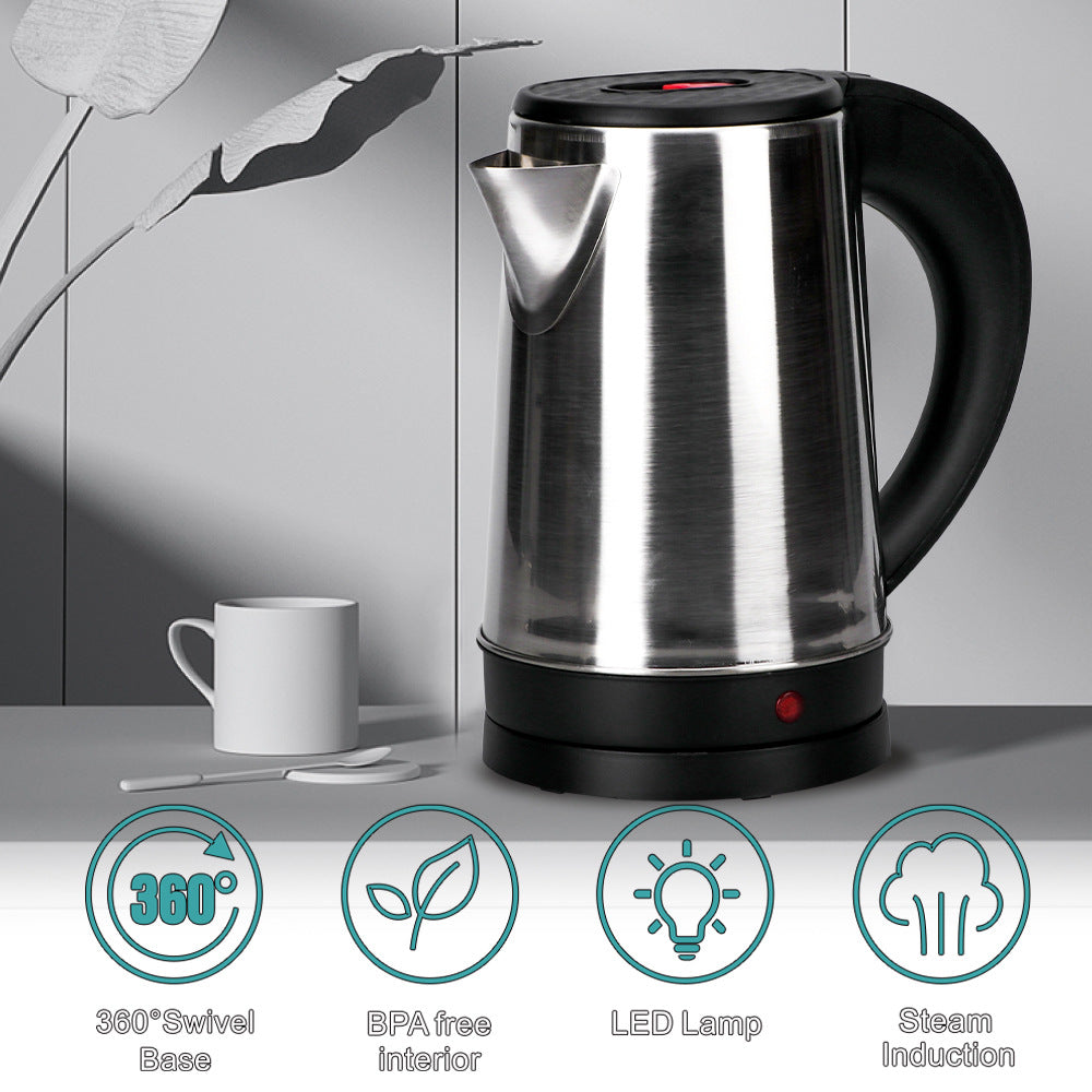 European Standard Stainless Steel Electric Kettle Manufacturer Wholesale Hot Water Kettle/Electric Kettle/The kettle automatically shuts off when boiling water0.8L