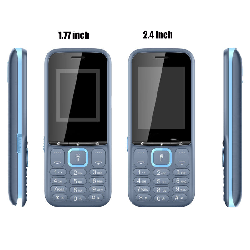 2173A Specially designed for dual SIM students and elderly, featuring a straight keypad phone with ultra-long standby time and camera function