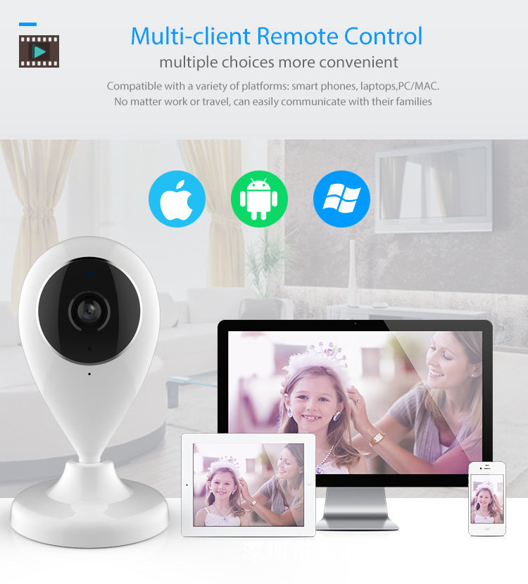 Surveillance Camera Small Water Drop Mobile Phone Remote HD Smart Selection for Home Use1080P Hd wifi Wireless Network