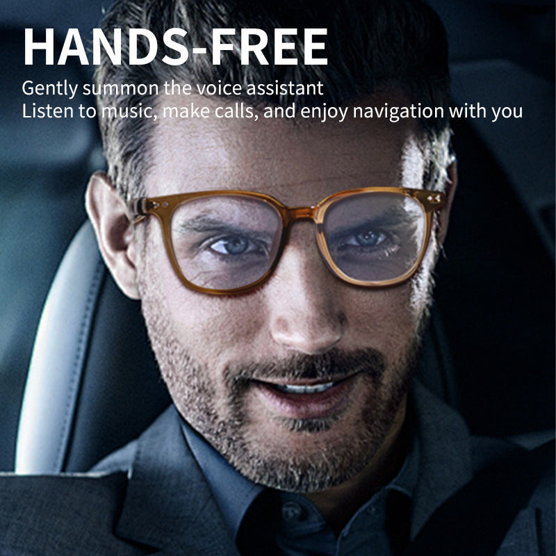 Non-Bone Conduction Bluetooth Glasses Open-Fit Smart Sunglasses Travel Driving Call Hands-Free Sun Protection Sunglasses