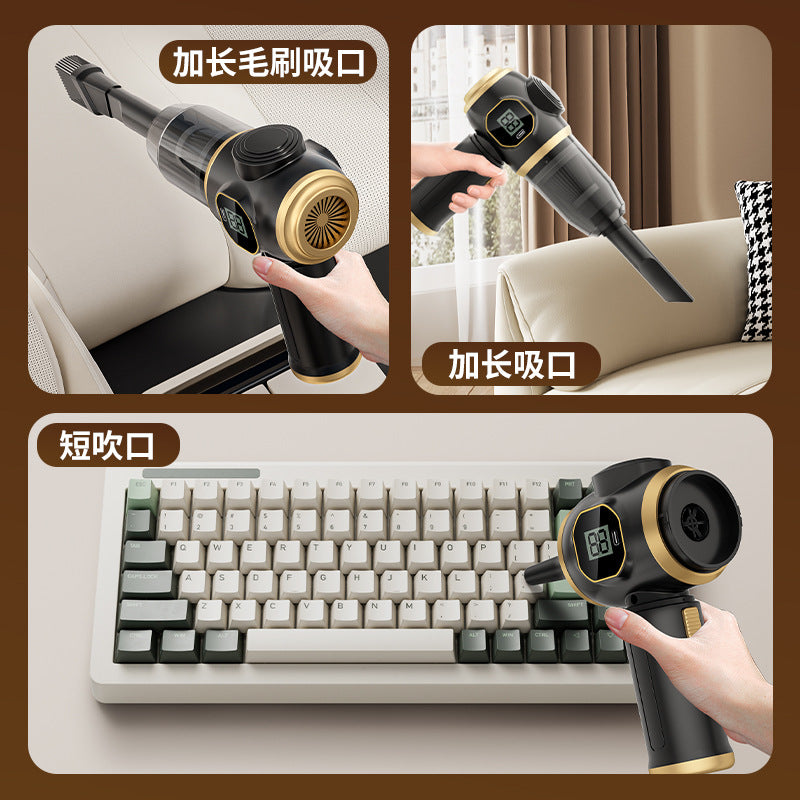 Vacuum Cleaner Car-mounted Suction and Blowing Integrated Small High-power Suction Wireless Handheld Dust Blower Household Desktop Vacuum Cleaner