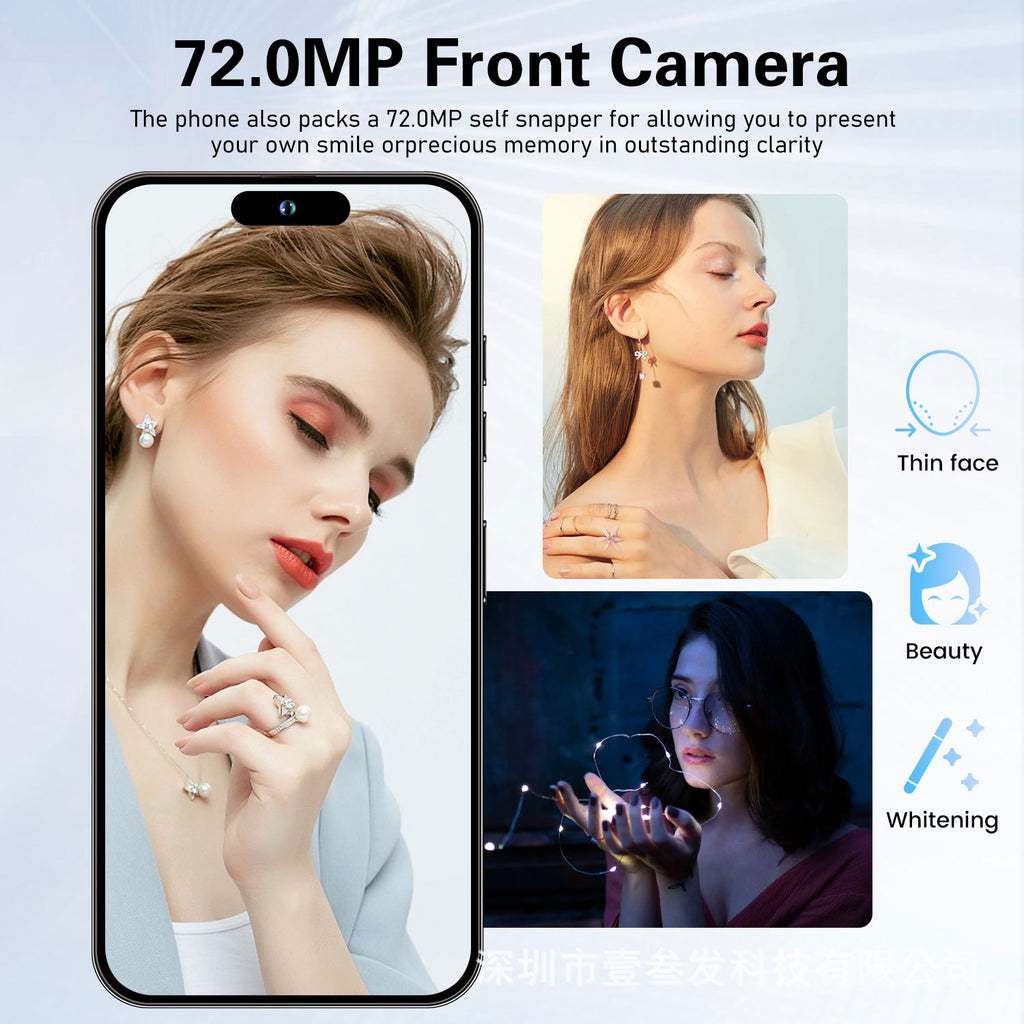 New Mobile Phone I15 ProMax Lingdong Island4+64G 6.5Inch Large Screen 4G Octa-Core Factory