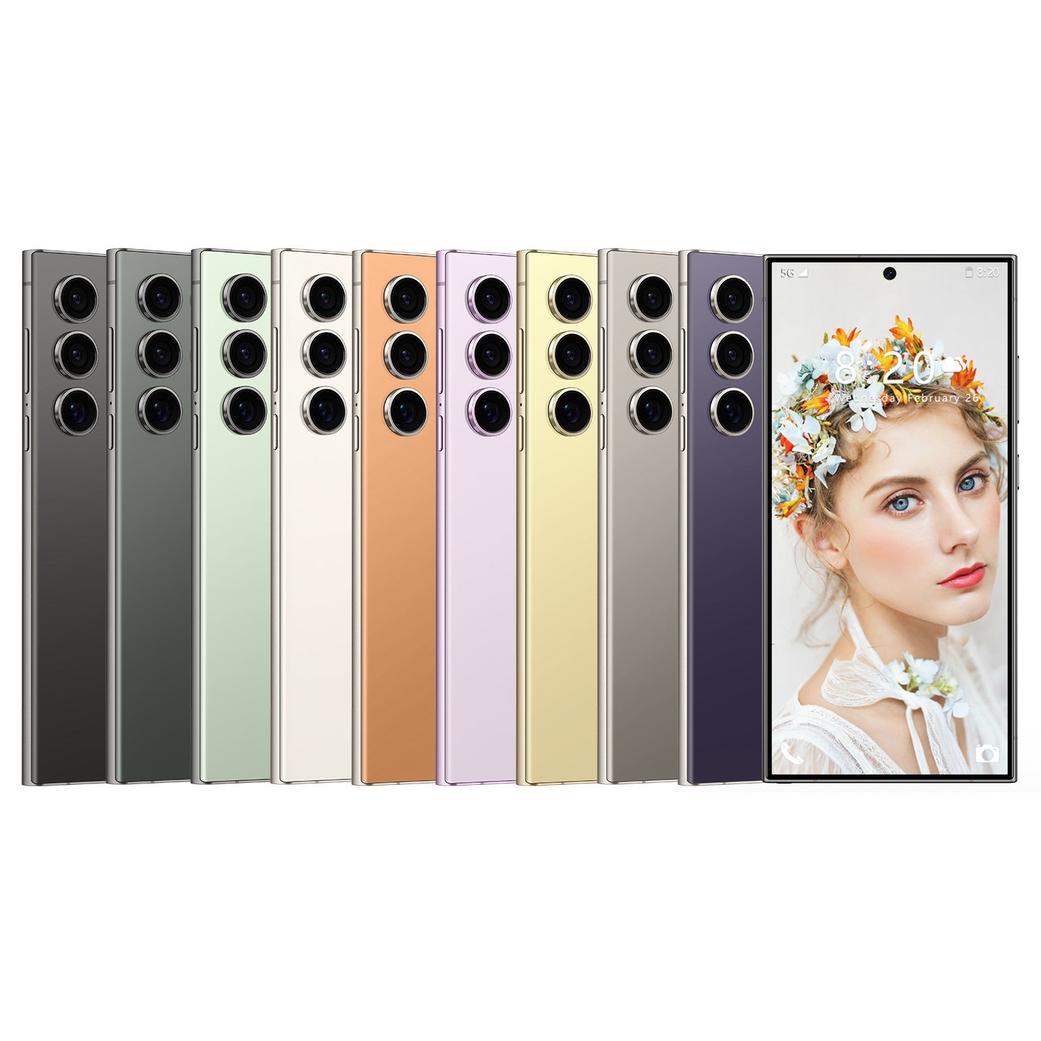 Smartphone S23 Ultra Built-in pen 2+16 High-end7.3Inch Large Screen Android8