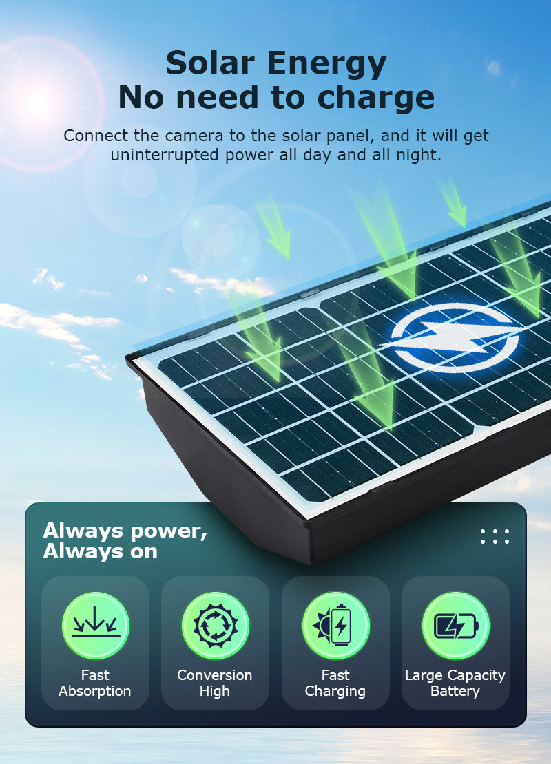 Courtyard12High Definition Zoom Solar Street Light Monitoring600Wanquan Color Night Vision Multi-screen Camera