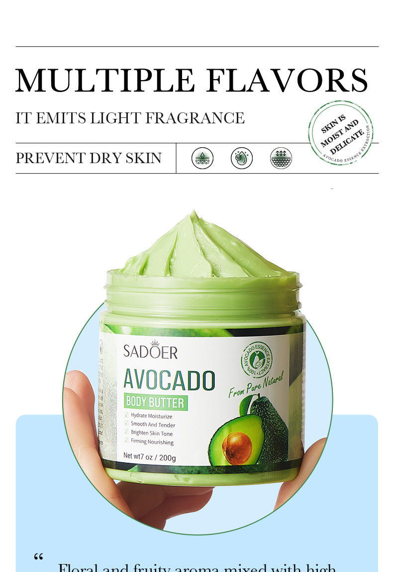 Plant Body Lotion SADOER Avocado Moisturizing Rose Butter Body Lotion  Wholesale