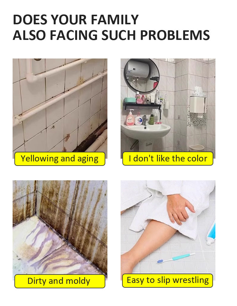 Water-based Tile Paint Bathroom Renovation Color Change Floor Coating Waterproof Wear-resistant Glass Latex Paint Mildew-proof