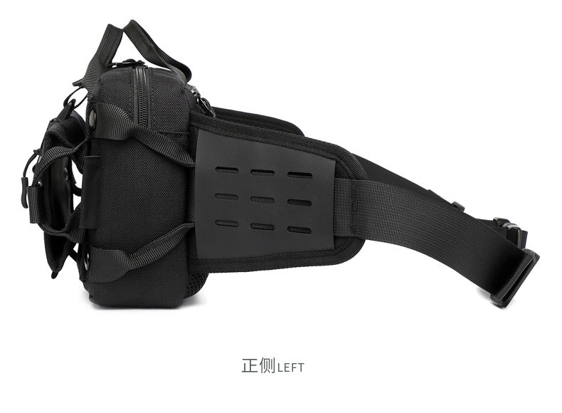 Men's Trendy Tactical Waist Bag Waterproof Small Crossbody Bag Outdoor Sports Cycling Running Lightweight Portable Bag male bag