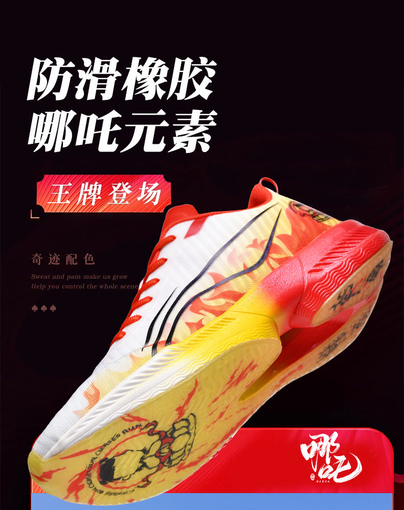 Autumn New Parent-Child Nezha Ao Bing Fashion Casual Sports Shoes Popcorn Carbon Plate Lightweight Comfortable Running Shoes