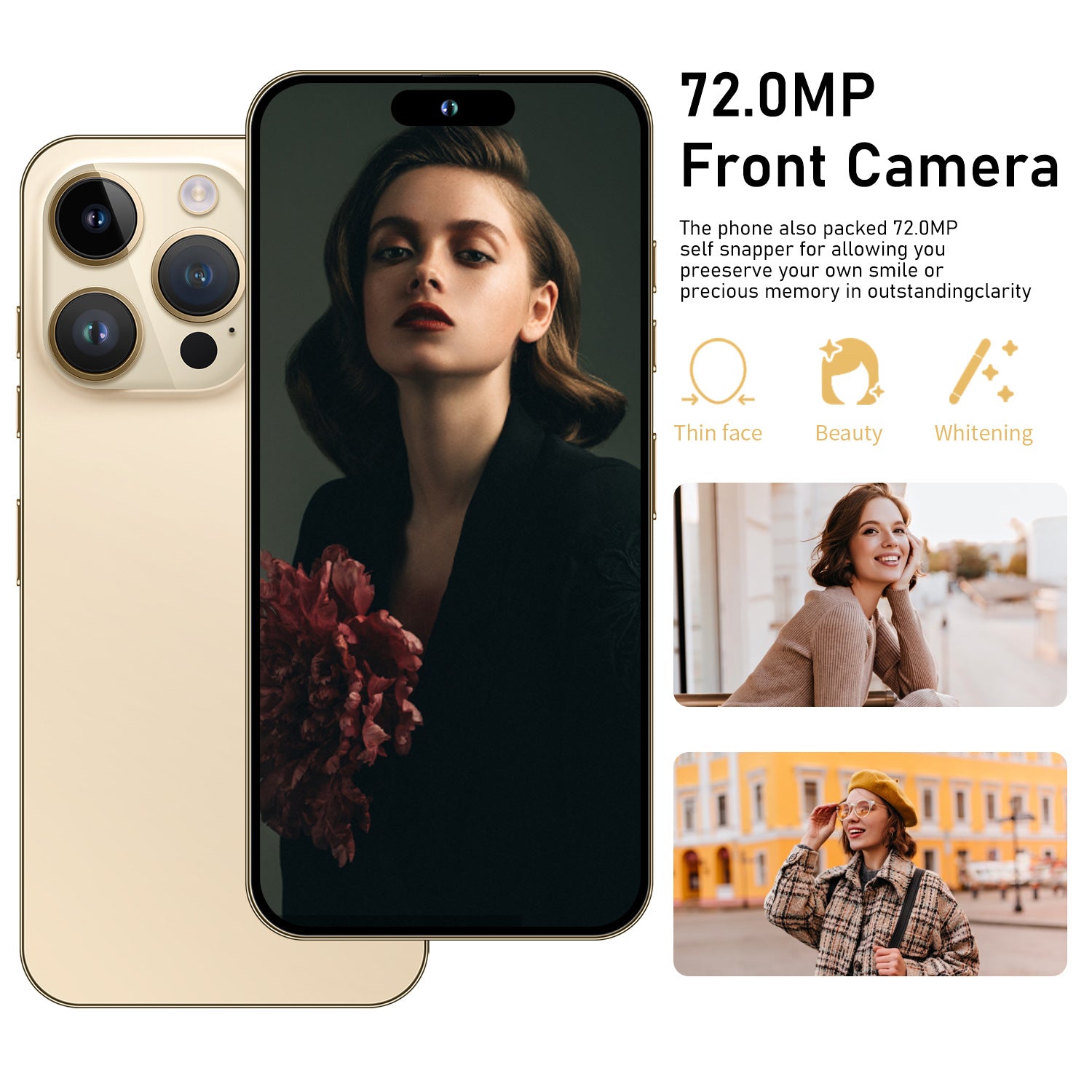 I15 ProMax Popular4+64G 6.5Inch Large Screen All-in-One Machine True4G Smart New Phone