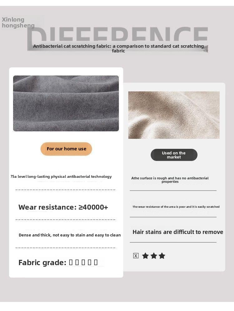 Italian Minimalist Sailboat Sofa Light Luxury Home Living Room Large Sofa Rental House Small Apartment Straight Row Fabric Sofa