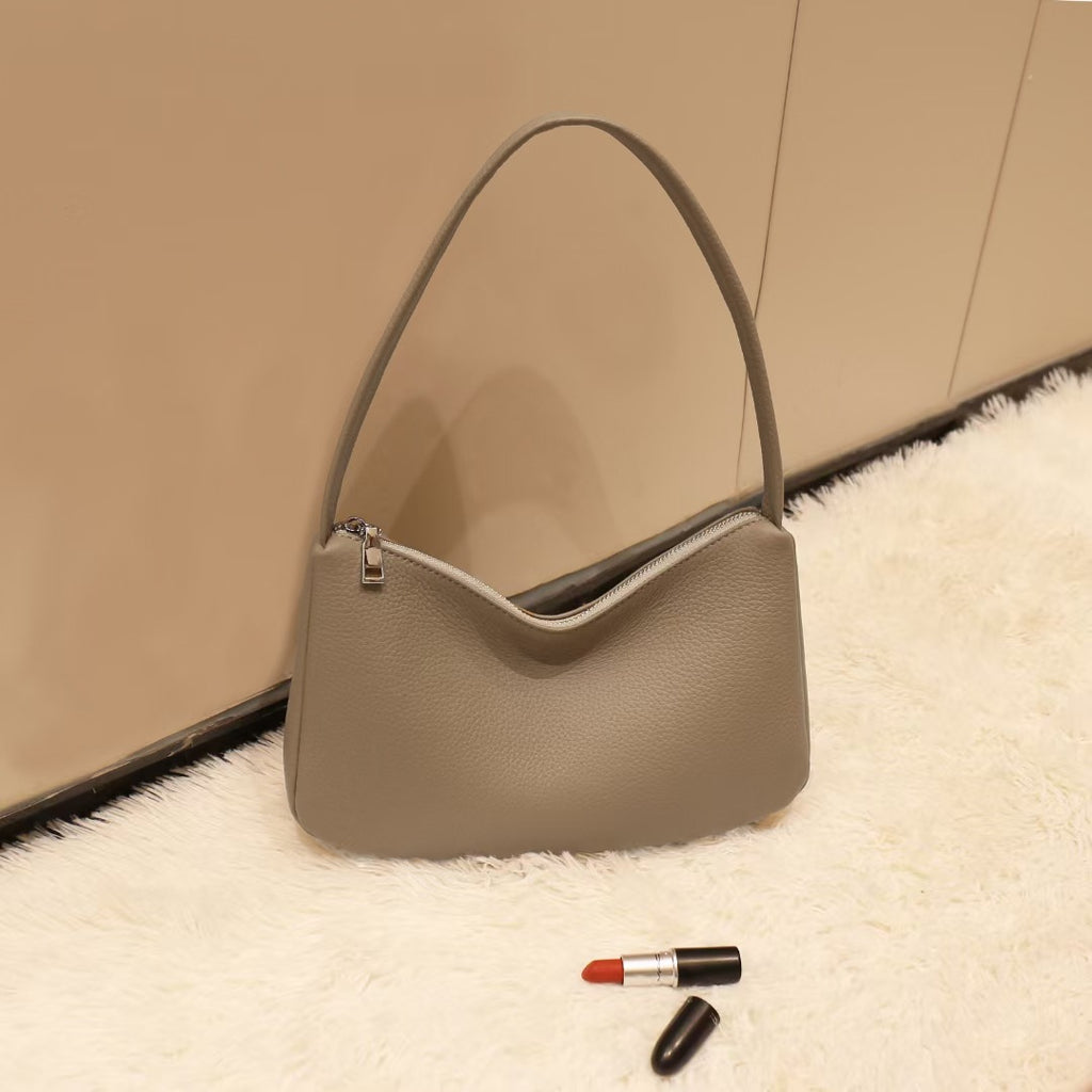 Guangzhou Luggage2025New Niche Simple Women's Bag Summer Versatile High-End Large Capacity Genuine Leather Underarm Bag