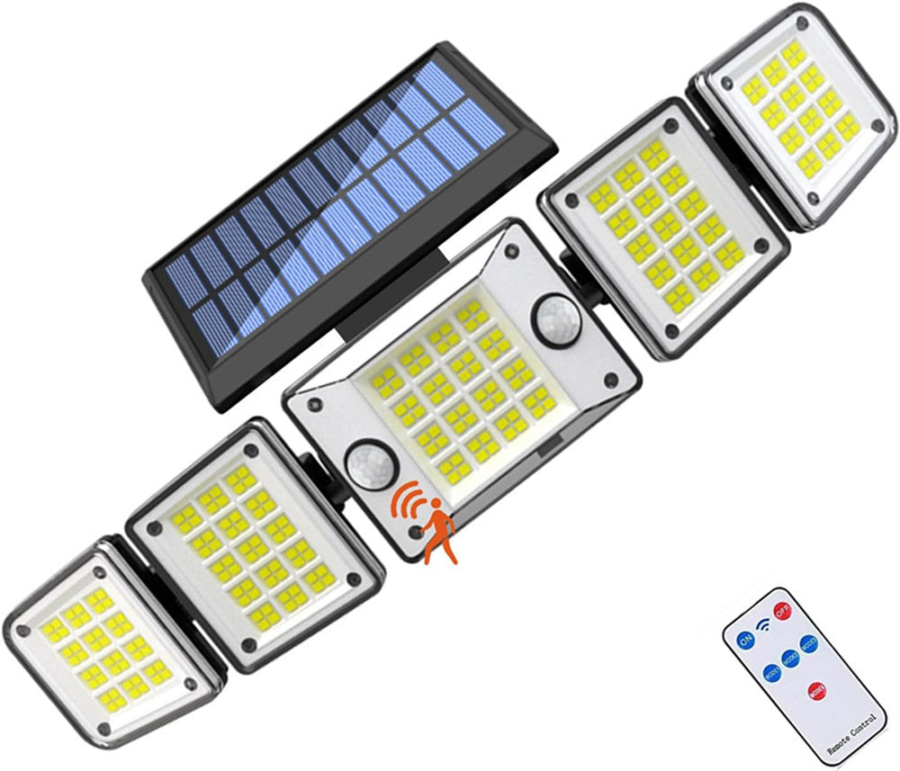 New solar outdoor garden light waterproof LED Wall Lamp Human Body Sensing Garden Lamp with Remote Control