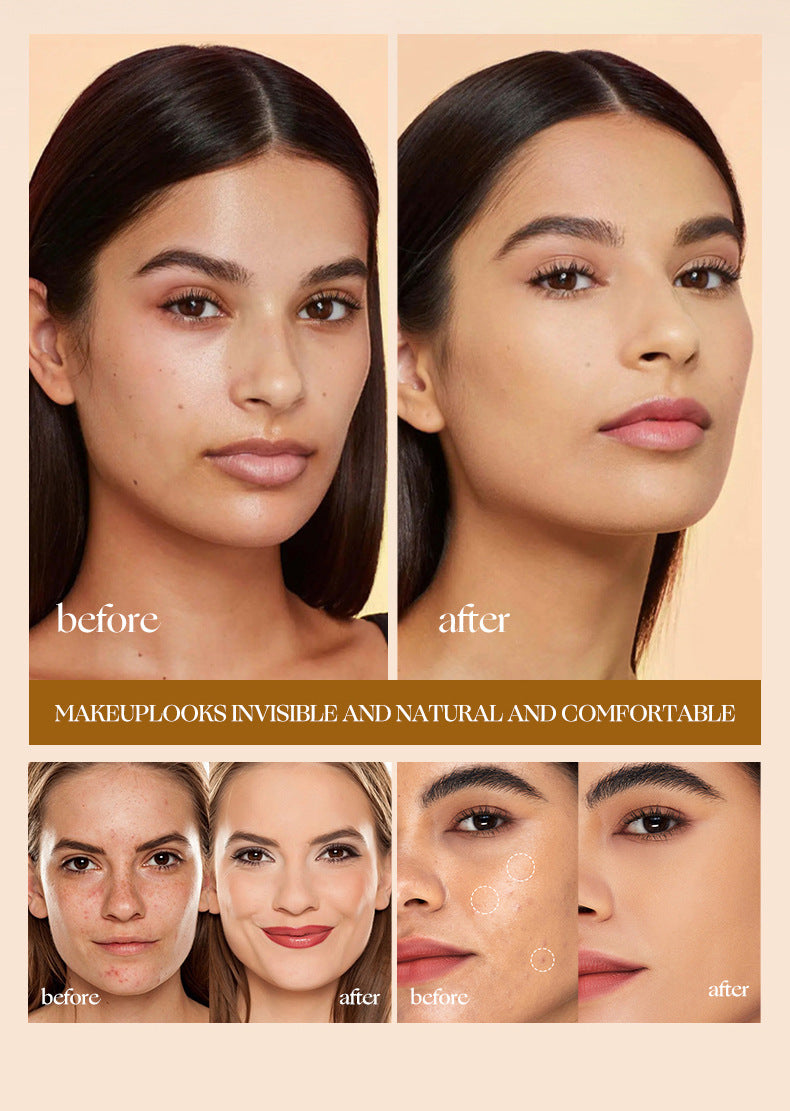 Olauty American Long-lasting Waterproof Foundation for Spot and Acne Coverage30g Packaged version
