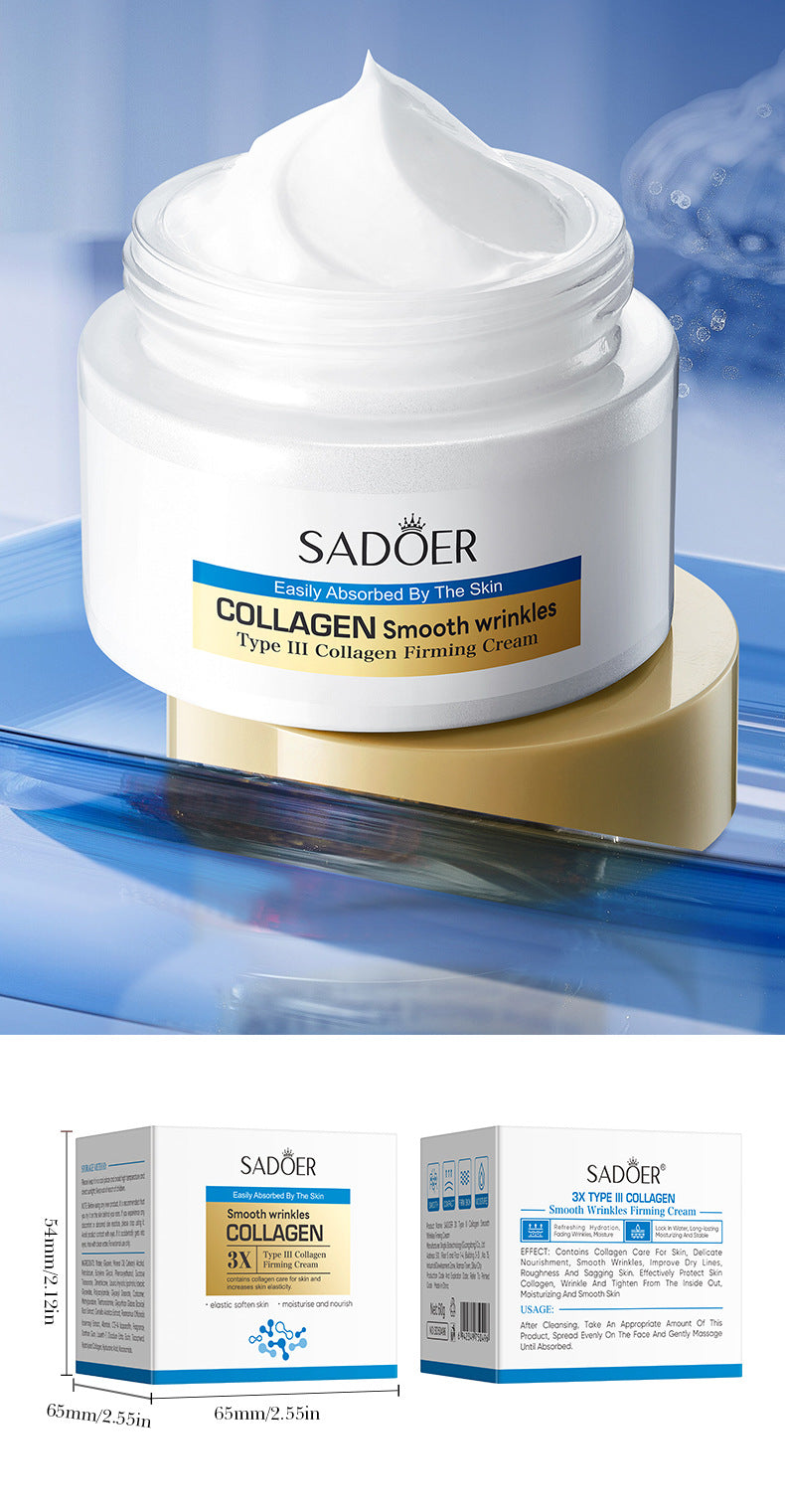 Cross-border Type III Collagen Wrinkle Cream60g Skin rejuvenation hydrating moisturizing face cream wholesale from foreign trade manufacturer