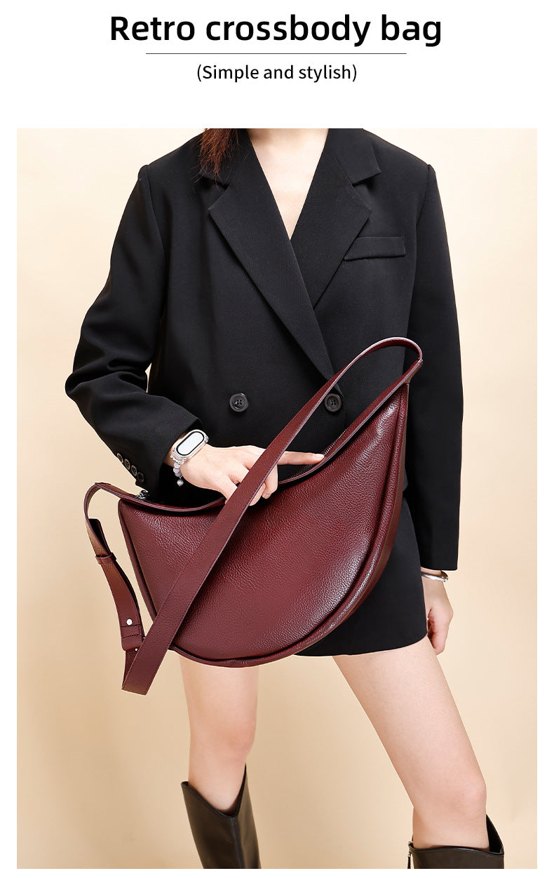New Fashion Women's Dumpling Bag, Unique Design Casual Women's Chest Bag, Trendy Versatile Single Shoulder Crossbody Underarm Bag