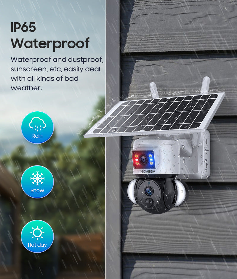 Private Model4G Solar-powered Camera600Wan Camera HD Outdoor Wireless WiFi Infrared Monitoring