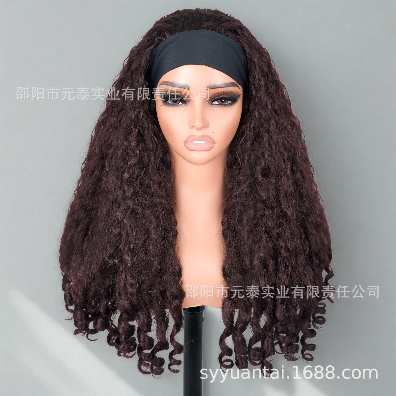 High Quality Multi Color Afro Curly Wigs With Headbang