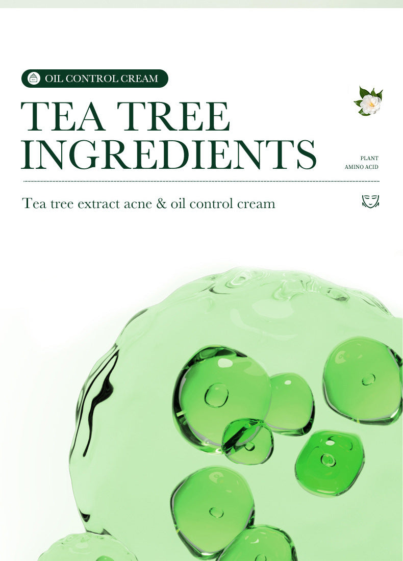 Tea Tree Skincare Set SADOER Cleansing, moisturizing, hydrating five-piece set for  foreign trade wholesale