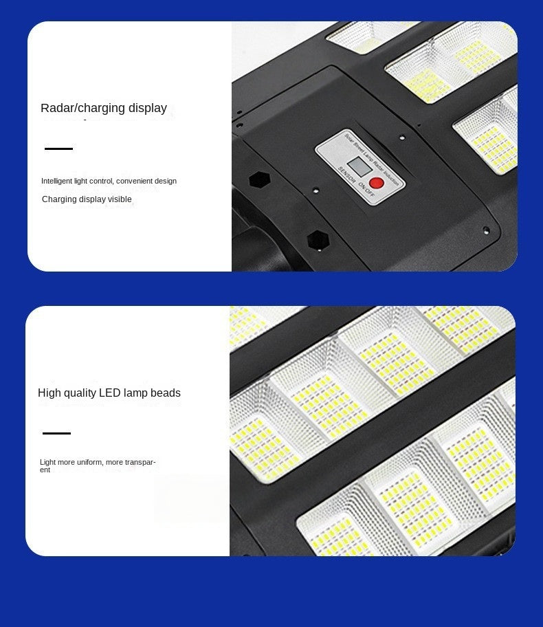 Integrated Solar Street Light Intelligent Sensor Outdoor Home Garden 1000W 2000W 3000W Solar Lamp
