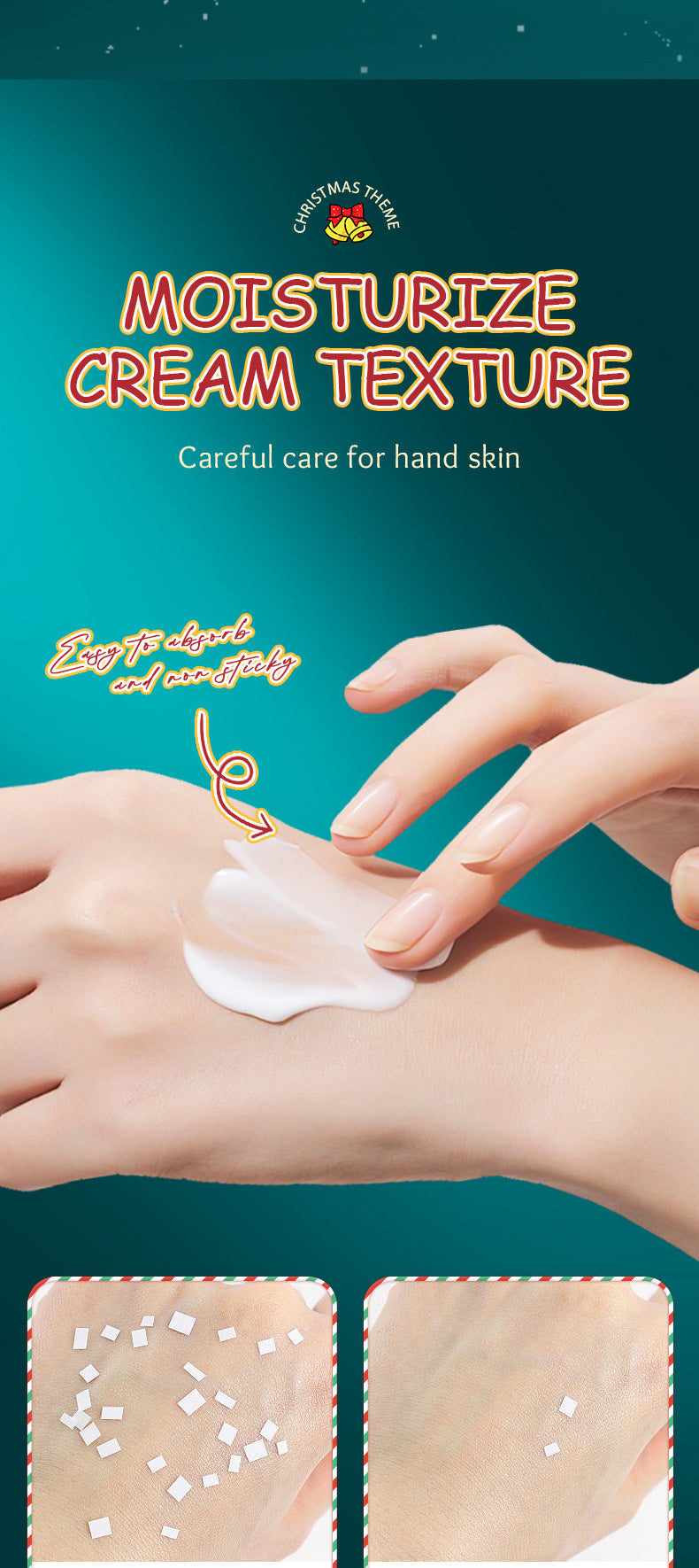 Christmas Kiwi Smooth Hand Cream SADOER Anti-chapped Moisturizing Hand Cream  Wholesale