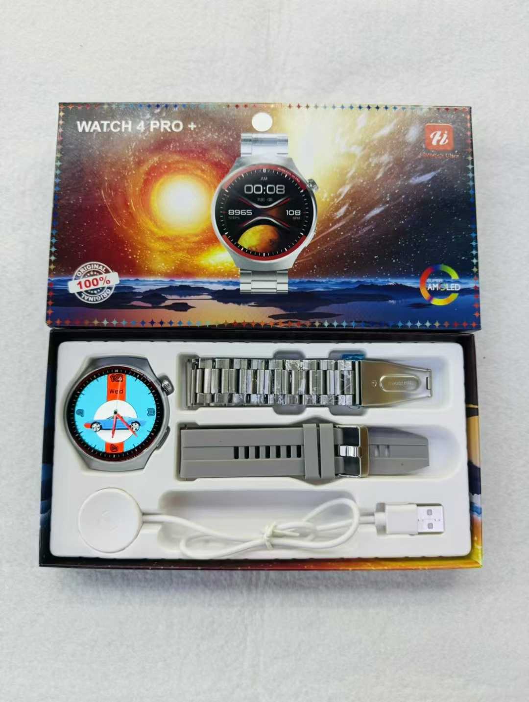 Watch4 Pro+Smart Watch1.52inch Bluetooth Call Heart Rate Blood Oxygen Message Reminder Sports Watch