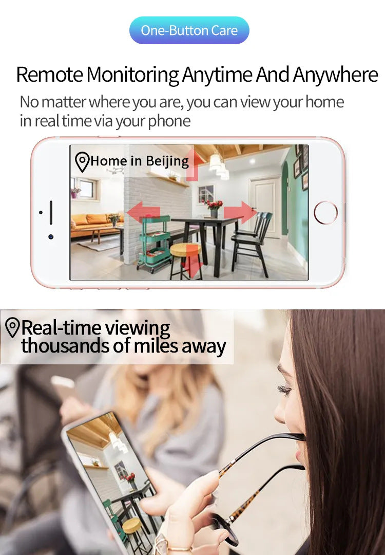 Minions Wireless WiFi Camera Surveillance Home HD Remote Night Vision Camera Smart Home Monitoring