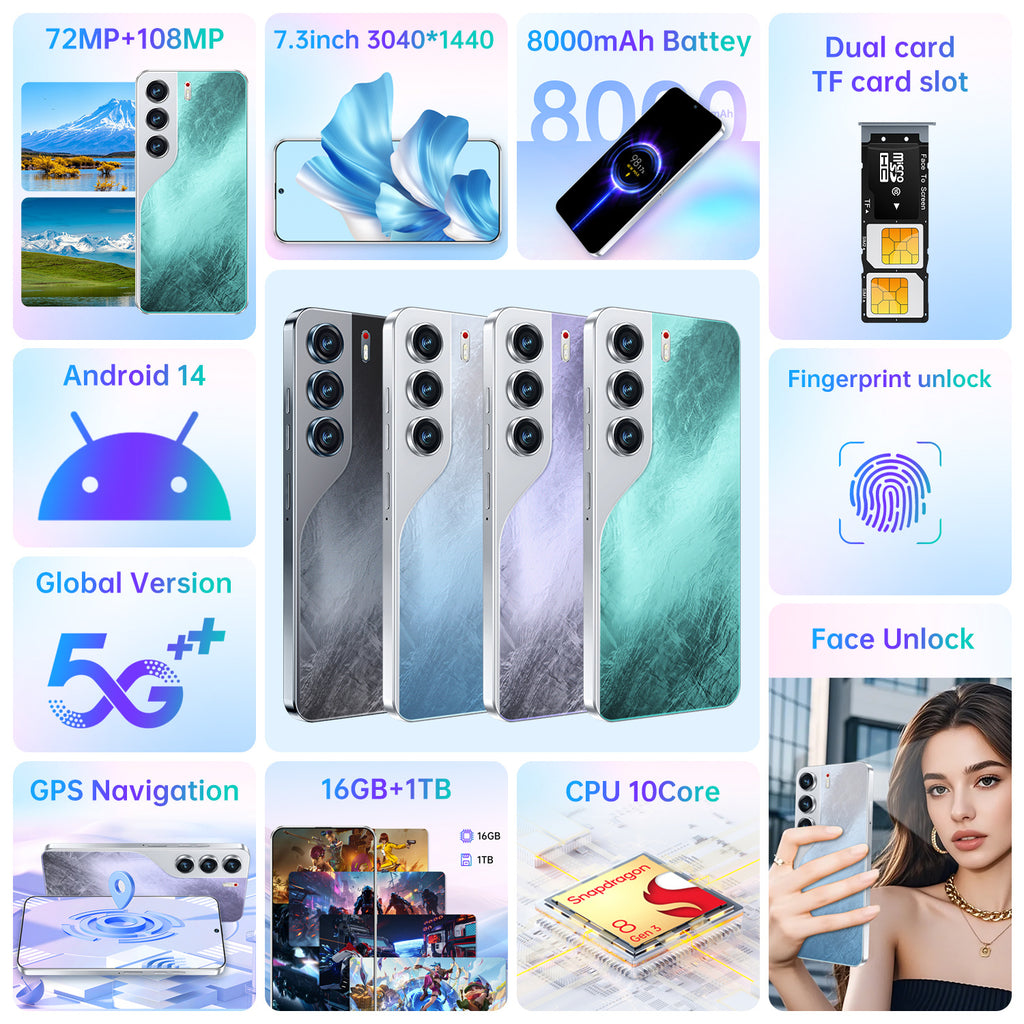 New Smartphone Camon40 Pro High memory capacity16+1T Smartphone Factory Wholesale Hot Sale