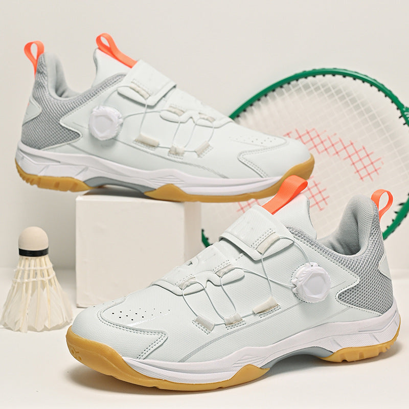 Men's Wear-Resistant Badminton Shoes Sports Shoes Large Size Couples Anti-Slip Shock Absorption Sneakers Women Breathable Lightweight Sports Shoes