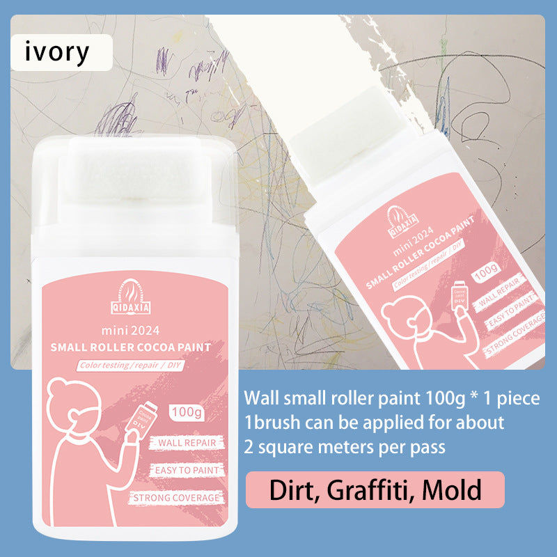 Qixia Colorful Mini Paint Cocoa Paint Latex Paint Wall Odorless Graffiti Paint Small Roller Paint