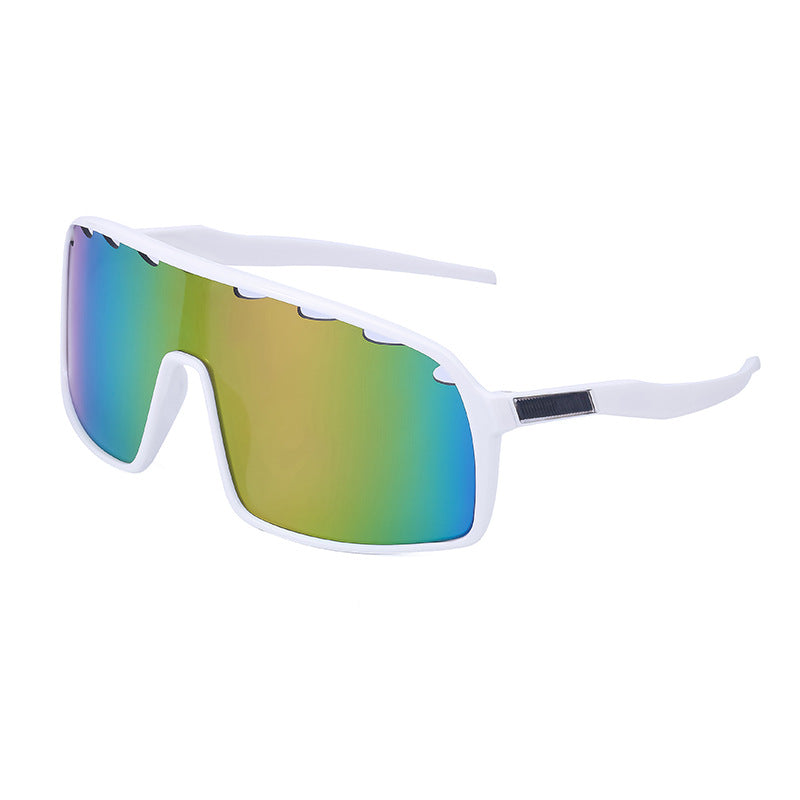 New Colorful Cycling Glasses for Men with Perforated One-piece Lenses Sunglasses European and American Outdoor Sports Sun Glasses