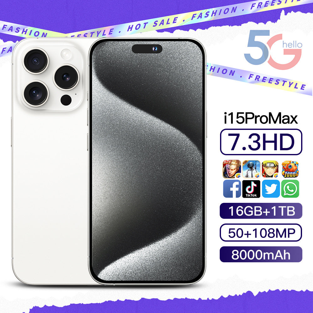 i15proMax Hot-Selling Android Smartphones6.5Inch Hd Large Screen3+64GB Wholesale Mobile Phones