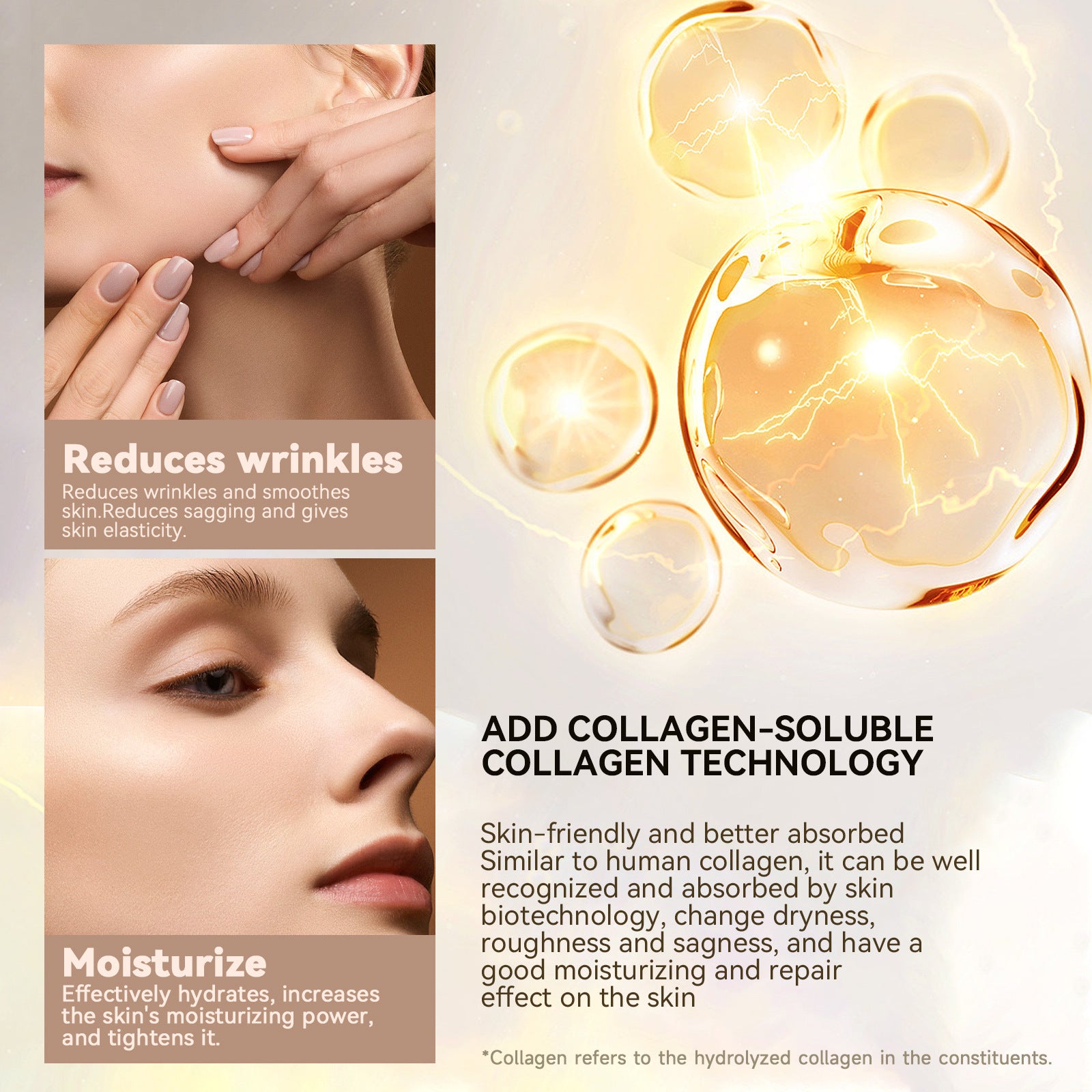 Exclusive Supply sheloves Collagen Essence Stick Moisturizing, Wrinkle-Reducing, Lifting, and Firming Facial Care Essence