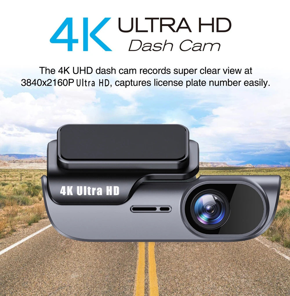 K05New4K Driving Recorder Mobile Phone Interconnection WIFI HD Night Vision Installation-Free Car Recorder