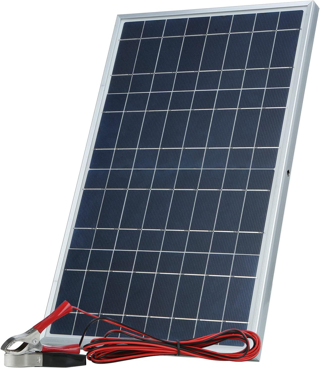 Solar panel30W Portable Solar Panel Kit IP65 Waterproof Alligator Clip Solar