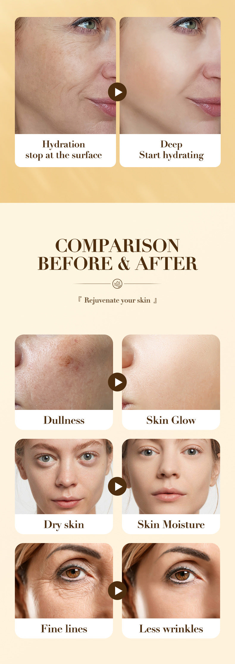 24K Golden Pearl Collagen Hydrating Essence SADOER Moisturizing and Hydrating  Wholesale