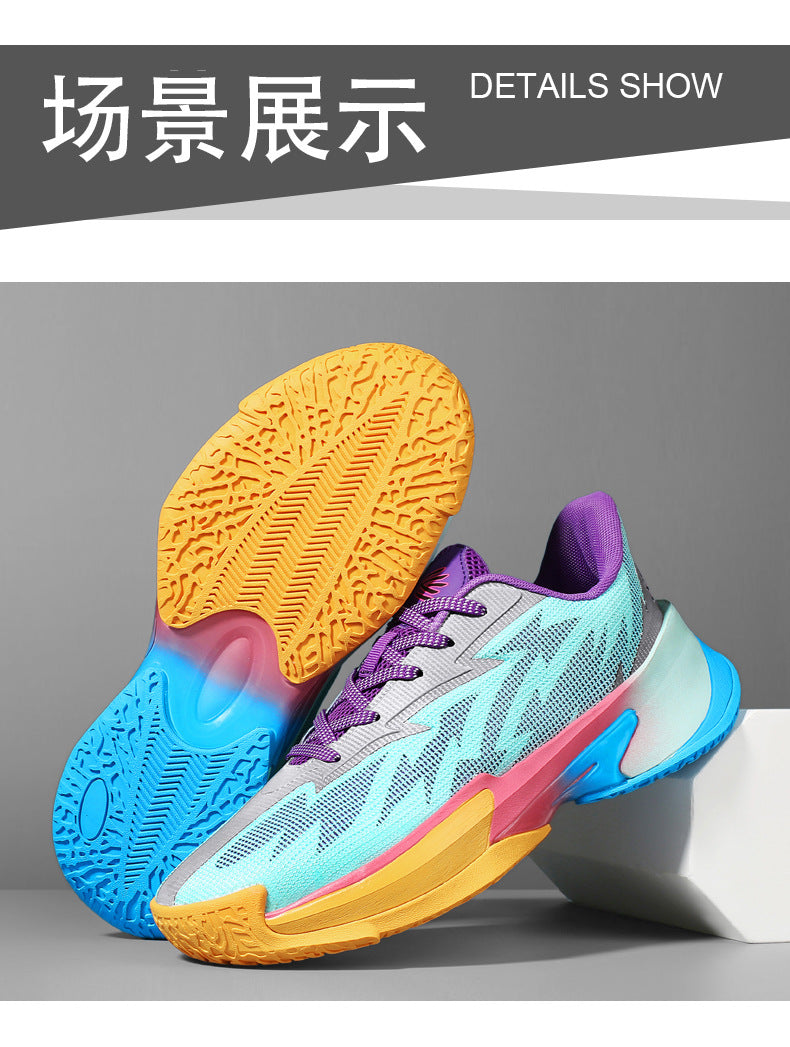 Basketball Shoes New Mesh Breathable Anti-Slip Practical Cushioning Rebound Sneakers Fashion Trend Lightweight Sports Shoes