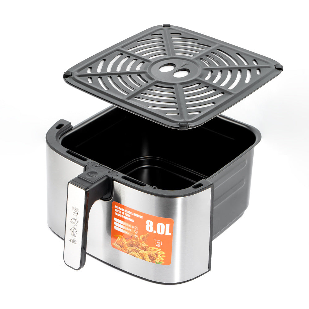 RAF European Standard Household Oil-Free Fryer Smokeless Electric Grill Electric Cooking Pot Air Fryer8L Large Capacity